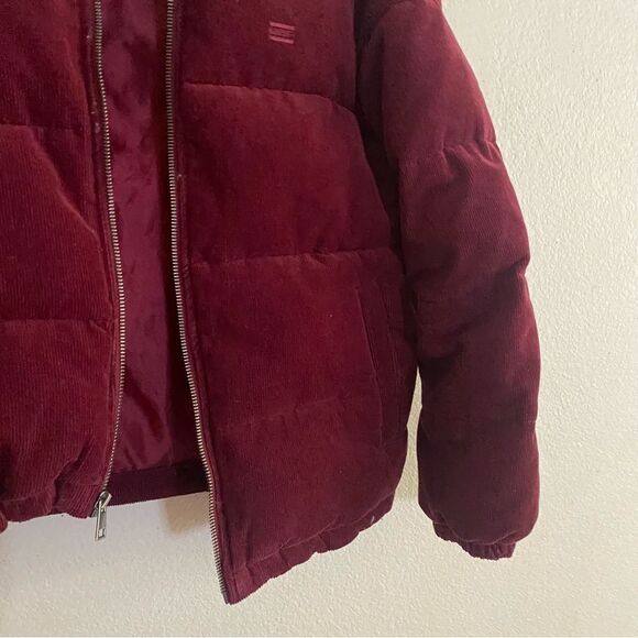 Levi’s Maroon corduroy puffer jacket/coat - Picture 7 of 15